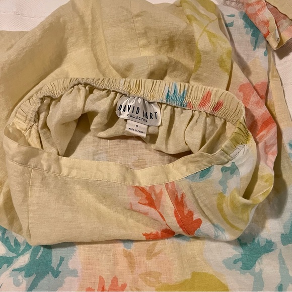 DAVID DART Vintage Linen Top and Skirt Set - Picture 16 of 16